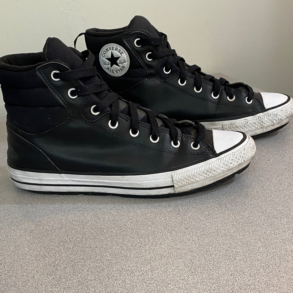 Converse Black and White High-Top Sneakers